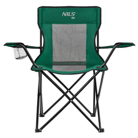 Krzesło turystyczne zielono-czarny NC3302 Nils Camp