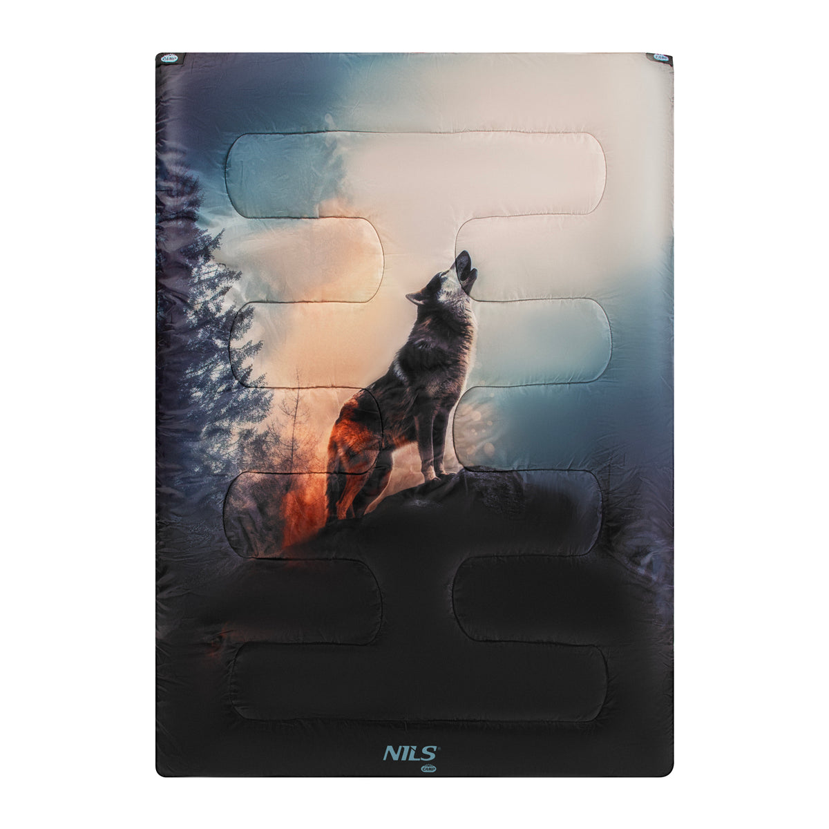 Śpiwór 3w1 dwuosobowy wolf NC3601 Nils Camp