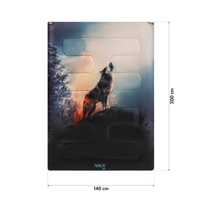 Śpiwór 3w1 dwuosobowy wolf NC3601 Nils Camp