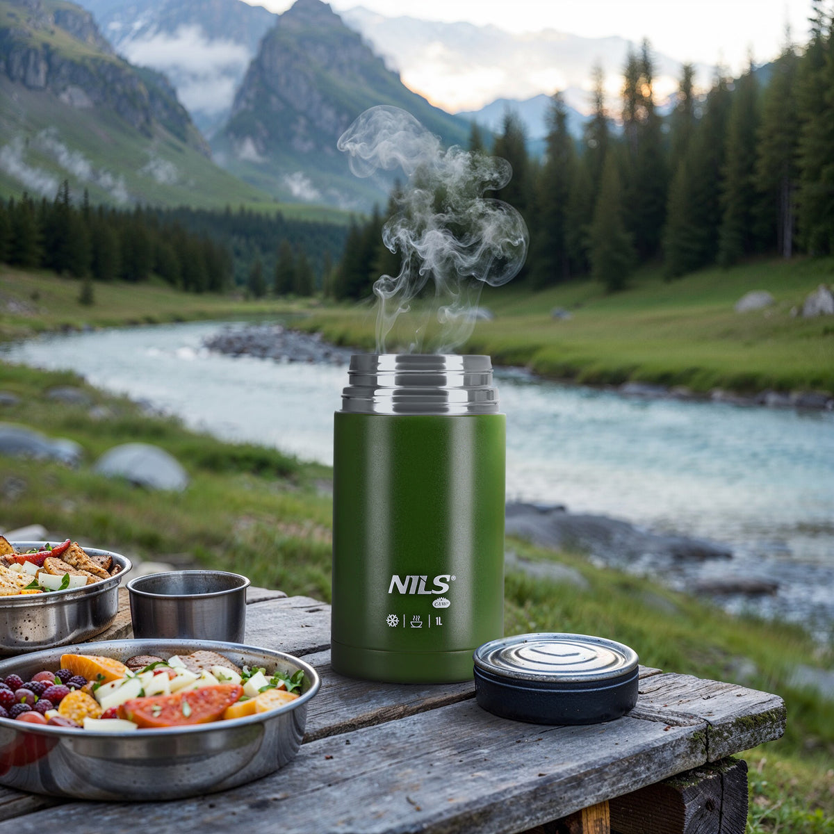 Termos obiadowy 1000ml zielony NC3802 Nils Camp