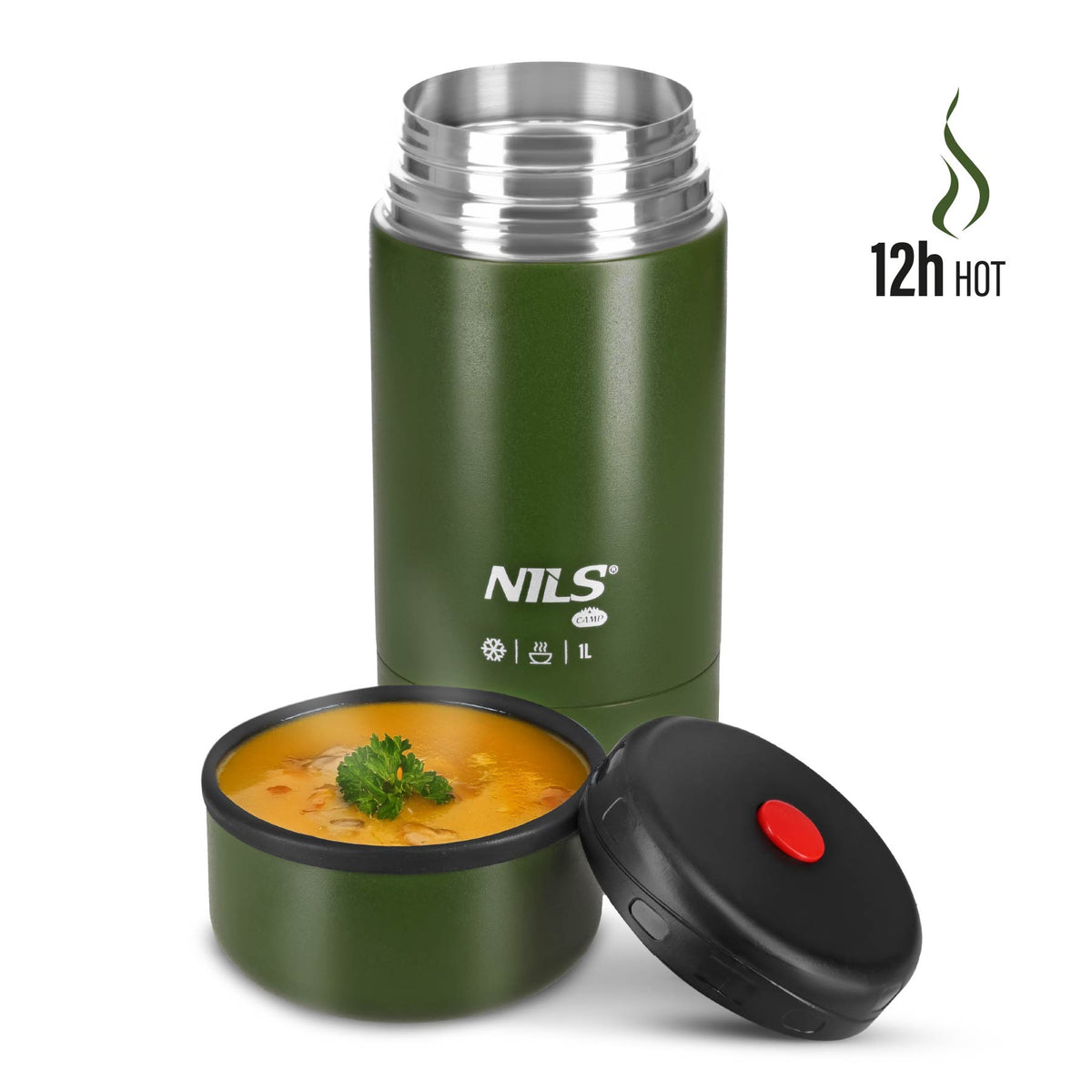 Termos obiadowy 1000ml zielony NC3802 Nils Camp