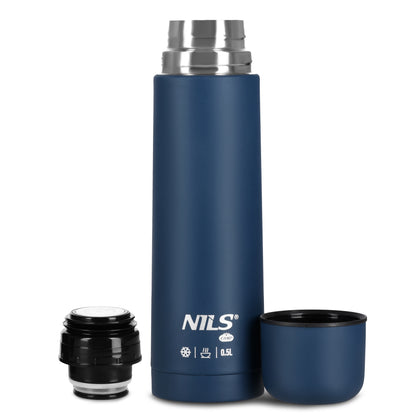 Termos turystyczny 500 ml niebieski NC3803 Nils Camp