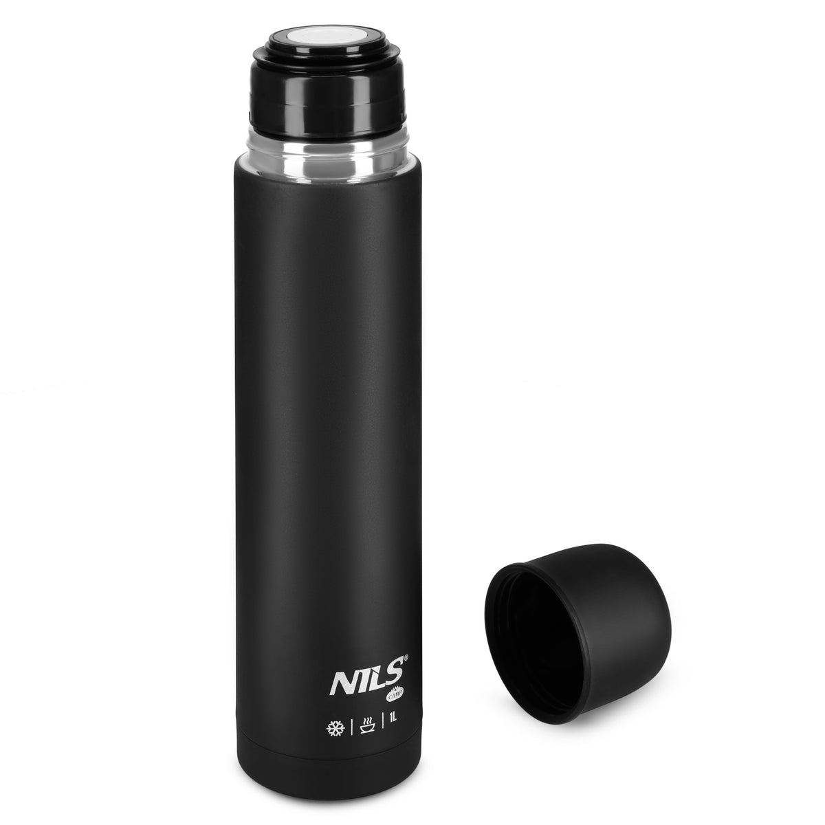 Termos turystyczny 1000 ml czarny NC3804 Nils Camp
