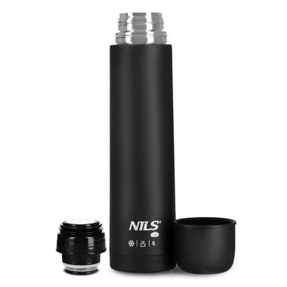 Termos turystyczny 1000 ml czarny NC3804 Nils Camp
