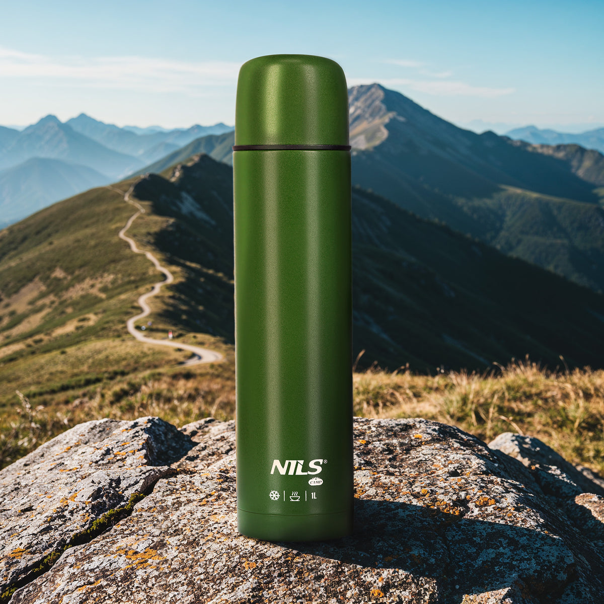 Termos turystyczny 1000 ml zielony NC3804 Nils Camp