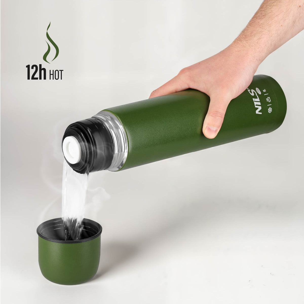Termos turystyczny 1000 ml zielony NC3804 Nils Camp