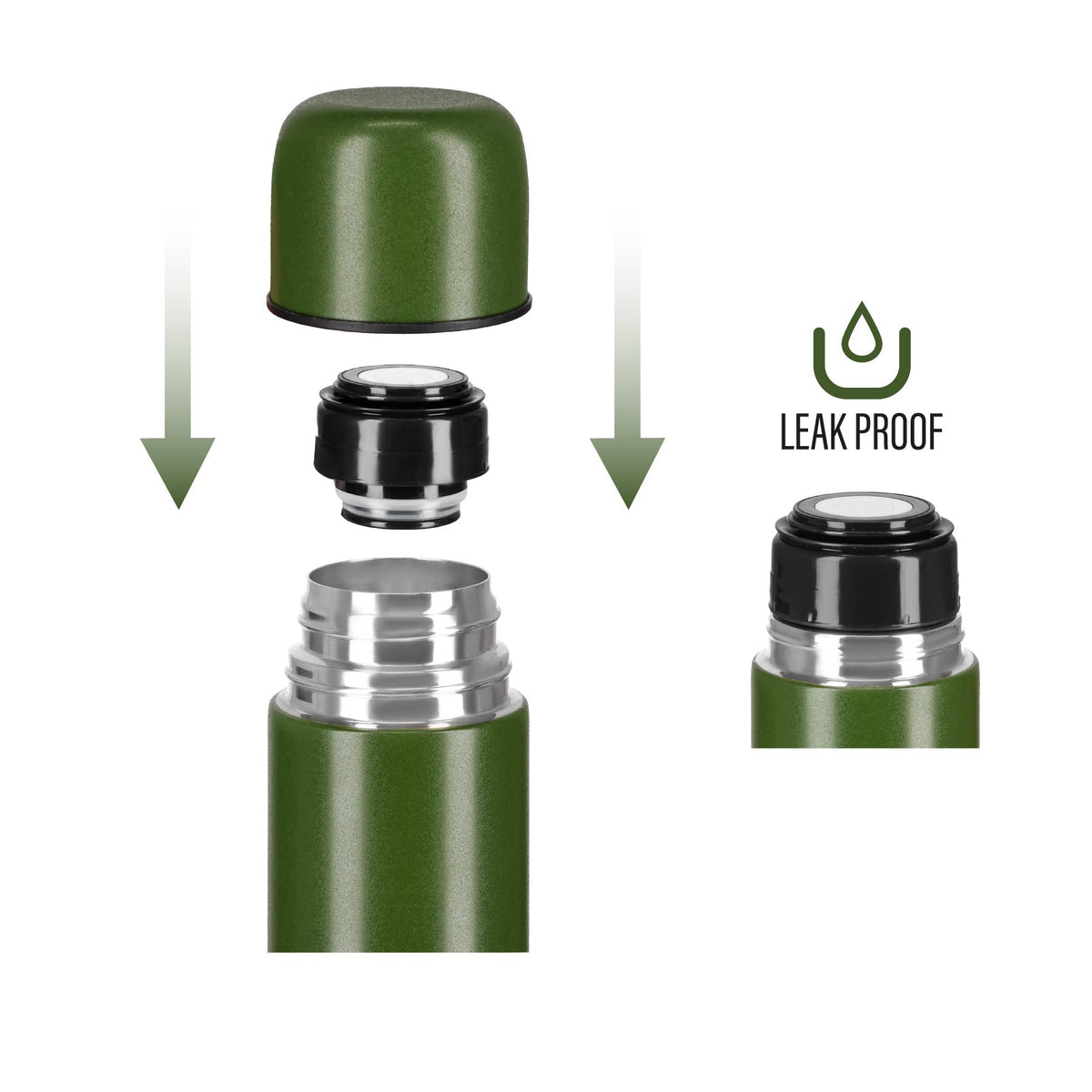 Termos turystyczny 1000 ml zielony NC3804 Nils Camp