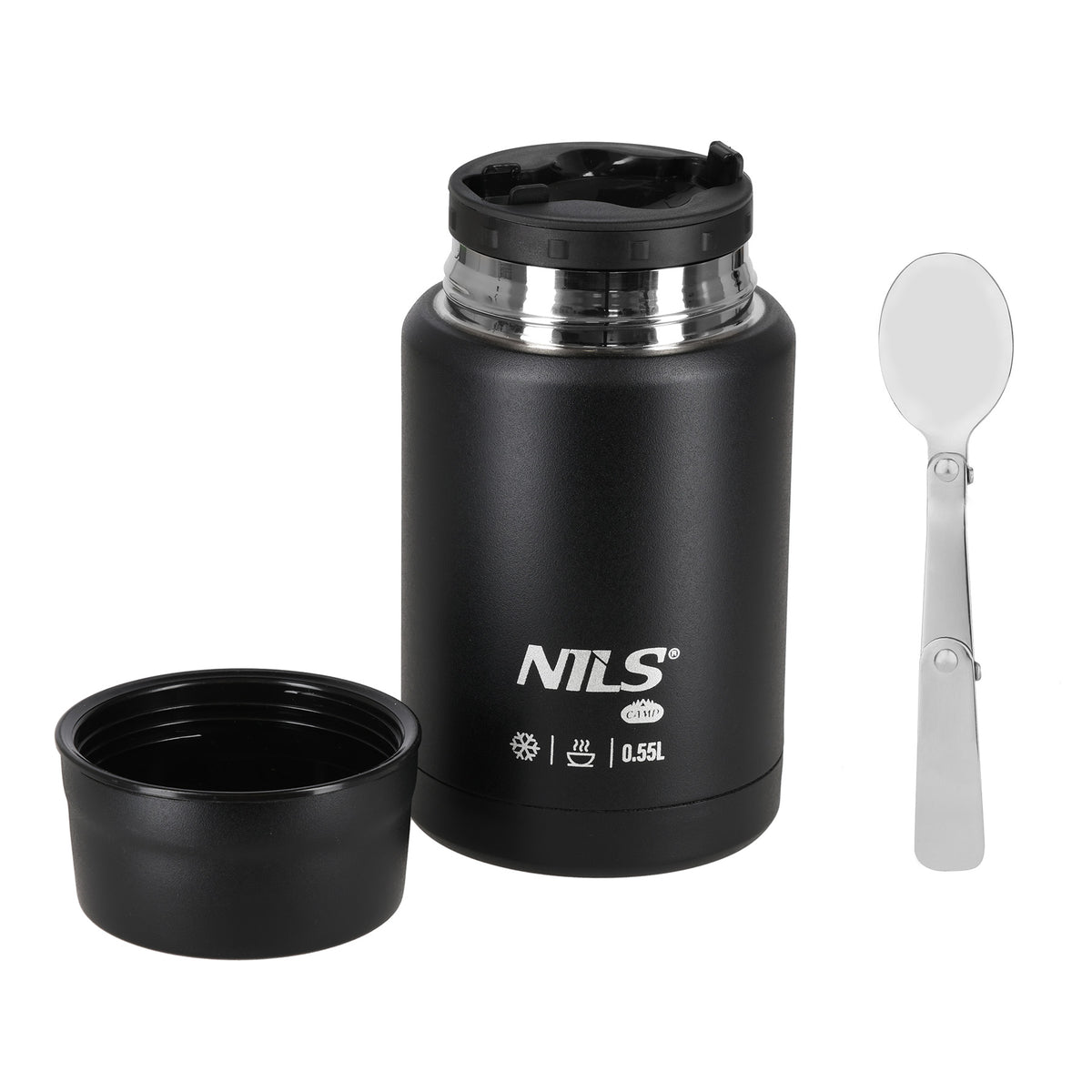 Termos obiadowy 550ml czarny NC3807 Nils Camp