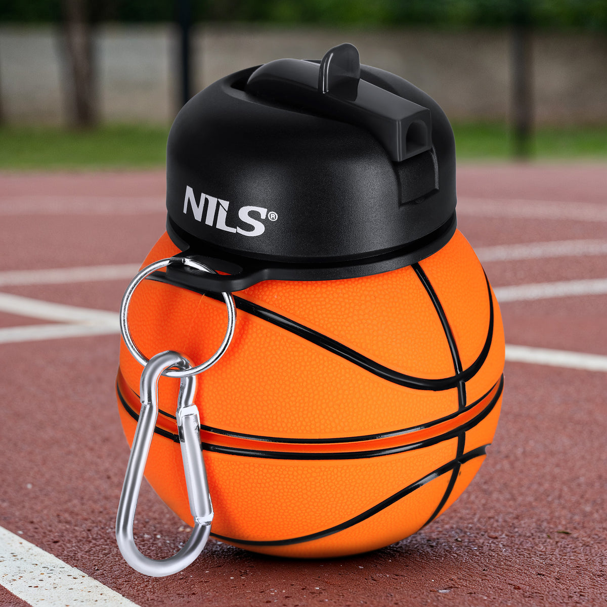 Butelka sportowa składana 550ml basketball NC4104 Nils