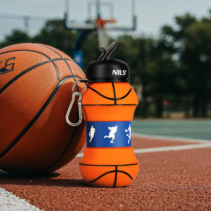 Butelka sportowa składana 550ml basketball NC4104 Nils