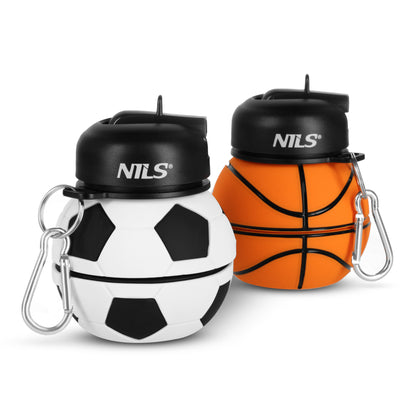 Butelka sportowa składana 550ml basketball NC4104 Nils