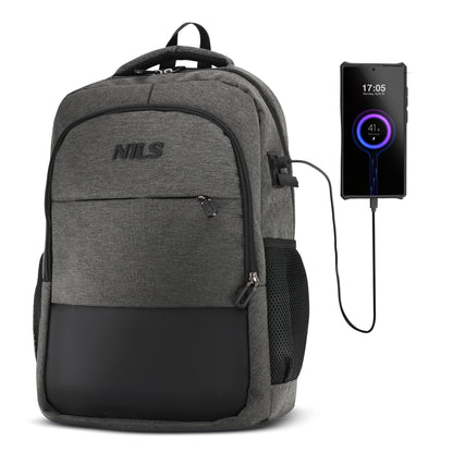Plecak miejski z usb szary nils NC4503 Nils Camp