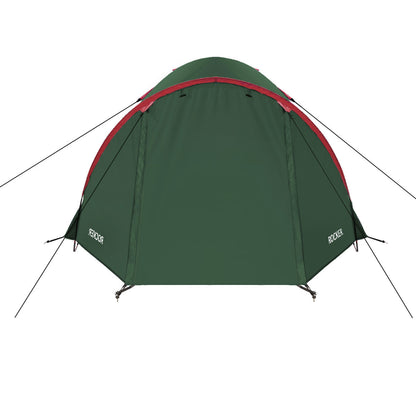 Zielono-czerwony namiot kempingowy rocker NC6013 Nils Camp