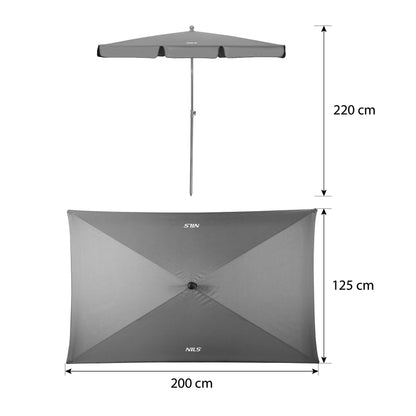 Parasol ogrodowy 200 cm NC7826 Nils