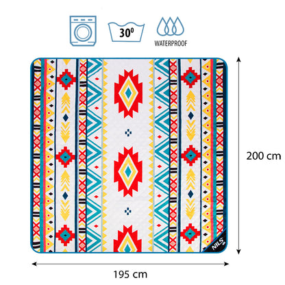 Aztek koc piknikowy 195x200 cm camp NC8022 Nils