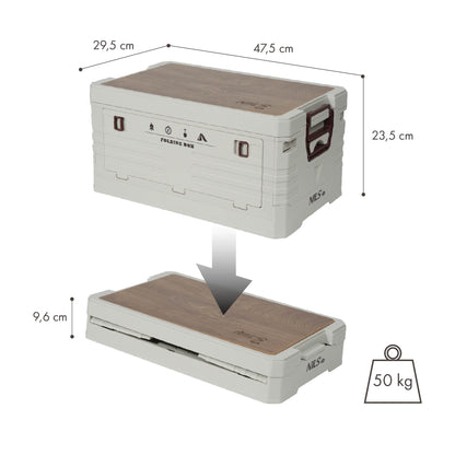 Składana skrzynia kempingowa z funkcją stołu 2w1 NCB4002 Nils Camp
