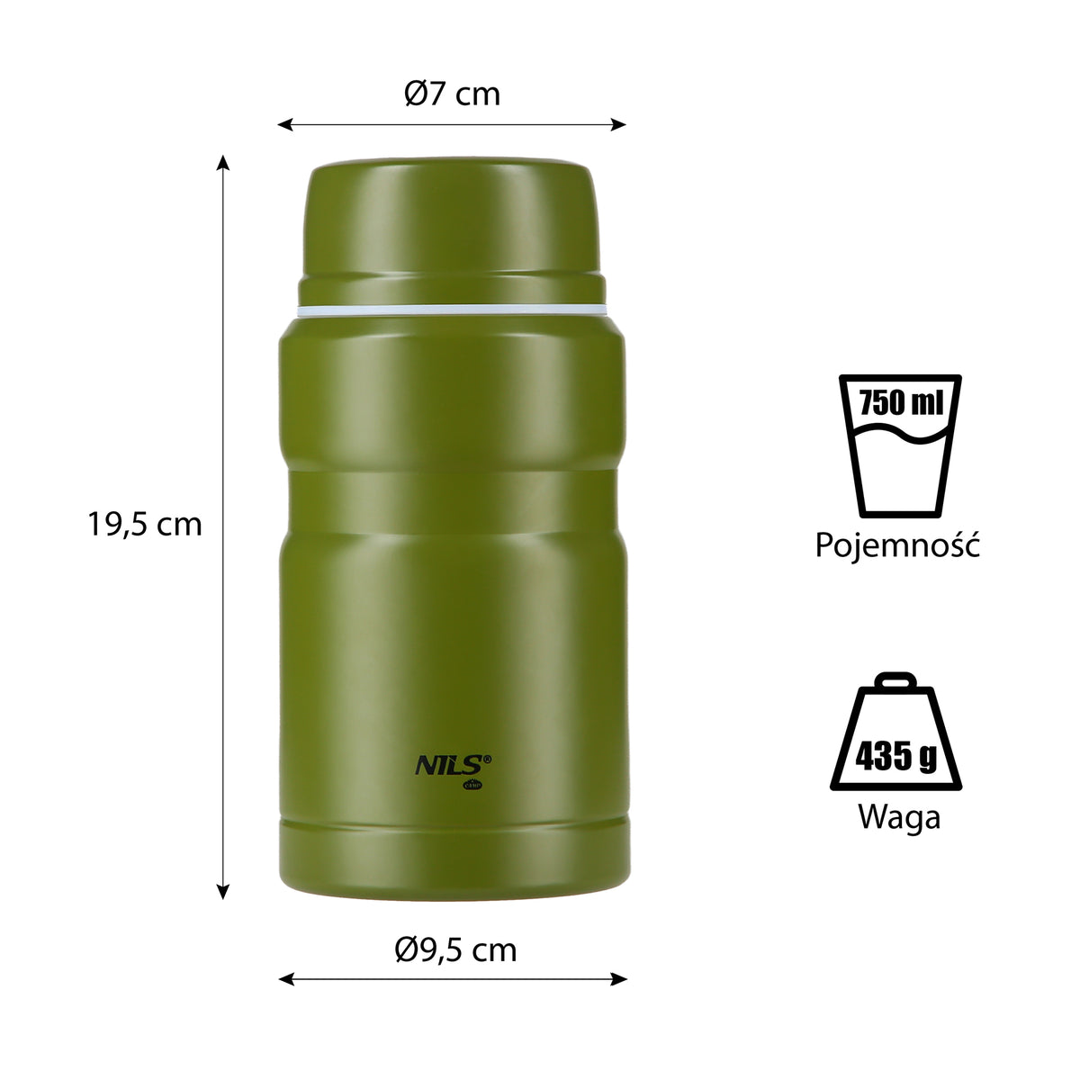 Termos zestaw 750ml NCT02 Nils Camp