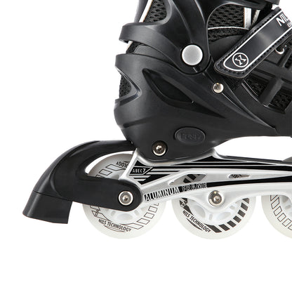 4w1 czarne led rozm. m(35-38) łyżworolki z wym. płozą hokejową NH10905 Nils Extreme