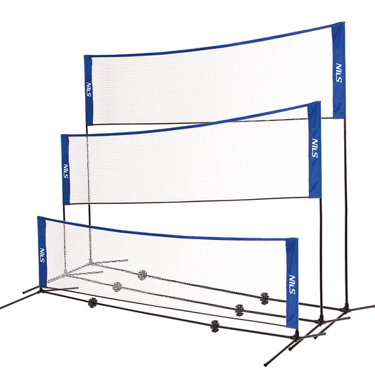 3w1 siatka multifunkcyjna badminton+tenis+siatkówka NT7111 Nils