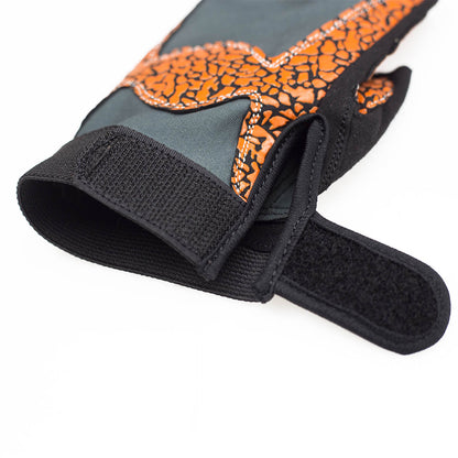 Orange/gray rozm. l rękawice na siłownię RST03 Hms