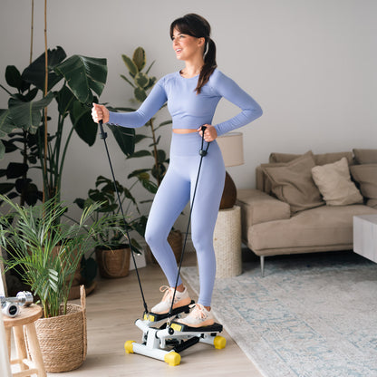 Żółty stepper skośny z linkami S3033 Hms