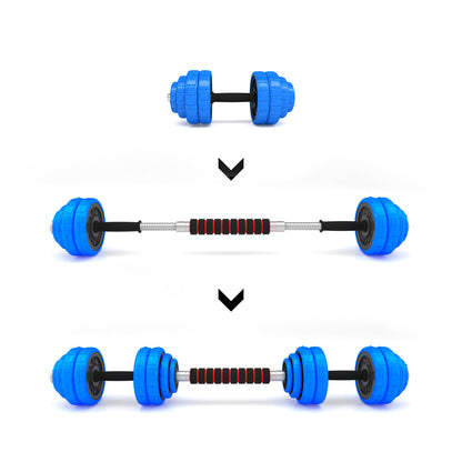 Bar sztangielki regulowane gumowane 30kg SGG30 Hms