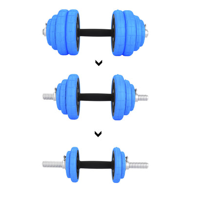 Bar sztangielki regulowane gumowane 30kg SGG30 Hms