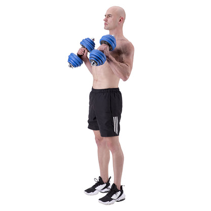Bar sztangielki regulowane gumowane 30kg SGG30 Hms