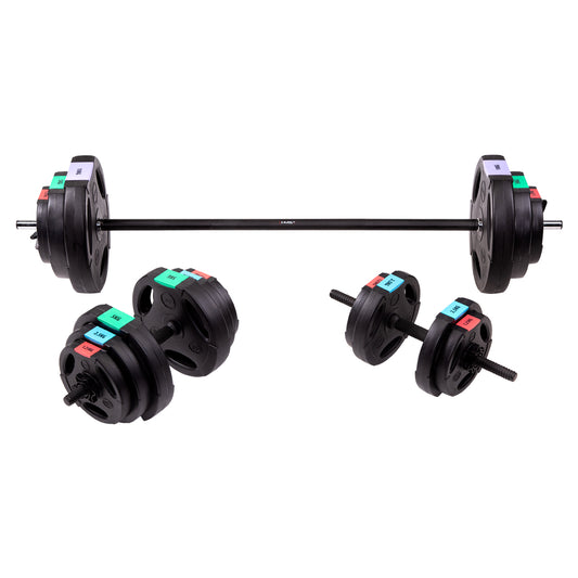 Set sztanga i sztangielki kompozyt 62 kg SGSP60 Hms