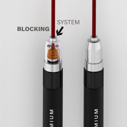 Black/red szybka skakanka SK60 Hms Premium