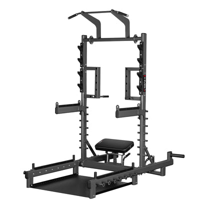 Stojak multifunkcyjny z platformą do podnoszenia ciężarów i hip thrust commercial SMP01 Hms