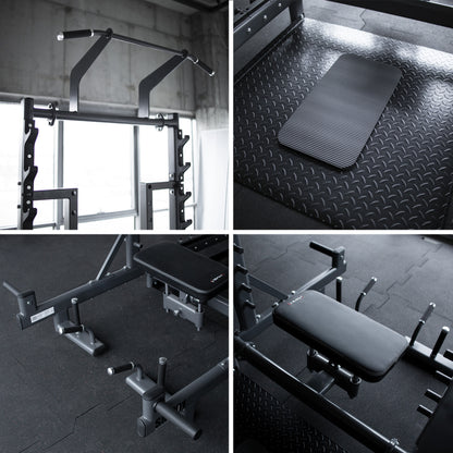 Stojak multifunkcyjny z platformą do podnoszenia ciężarów i hip thrust commercial SMP01 Hms