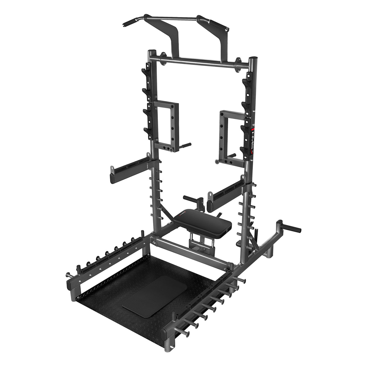 Stojak multifunkcyjny z platformą do podnoszenia ciężarów i hip thrust commercial SMP01 Hms