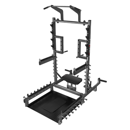Stojak multifunkcyjny z platformą do podnoszenia ciężarów i hip thrust commercial SMP01 Hms