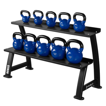Stojak na kettlebells dwupoziomowy commercial STR39 Hms