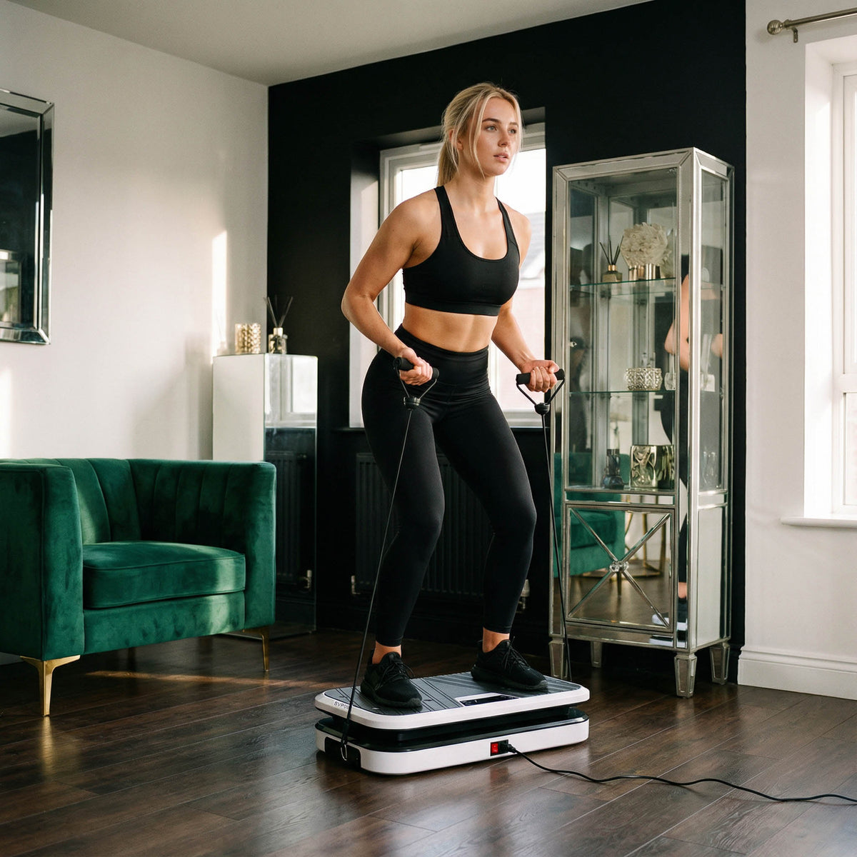 Platforma wibracyjna z podpórkami do pompek SVP09 Hms
