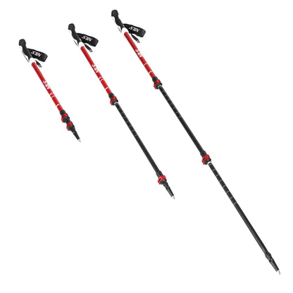 Red kije trekkingowe aluminiowe TK8601 Nils