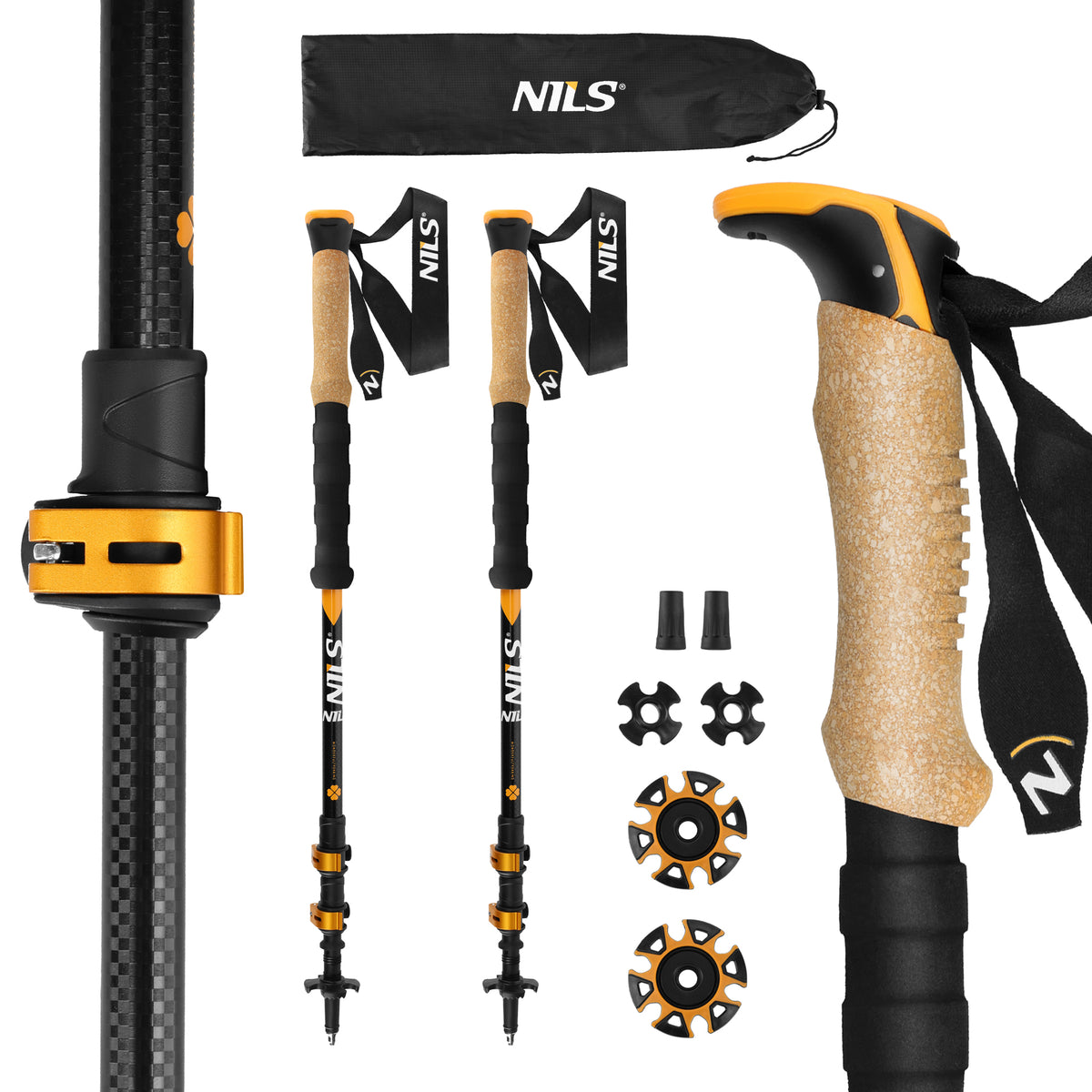 Kije trekkingowe aluminiowe TK8605 Nils