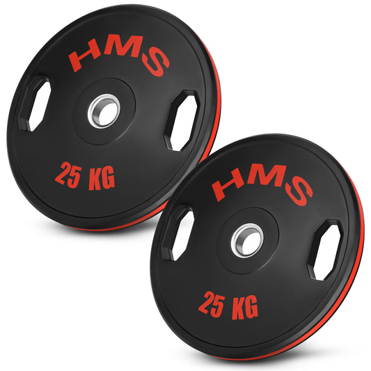 2 x 25 kg talerz olimpijski ogumowany 2 x 25 kg TOG25 Hms