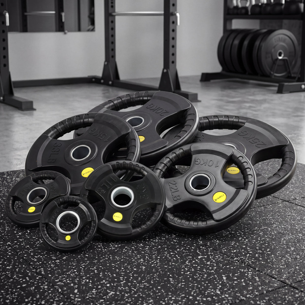 Pro talerz olimpijski ogumowany 10 kg TOK10 Hms