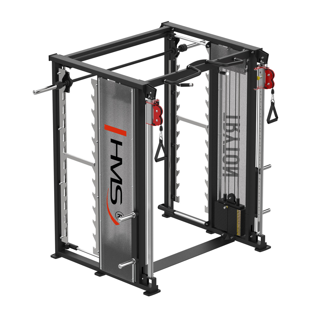 Tryton brama z suwnicą 3d - podwójny wyciąg i stos commercial Hms