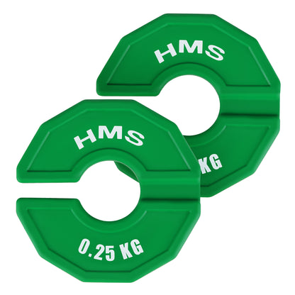 TSN25 2 x 0.25 KG TALERZ NA SPRZĘT DO TRENINGU SIŁOWEGO I FITNESS TYPU NAKŁADKA 2 x 0.25 KG HMS