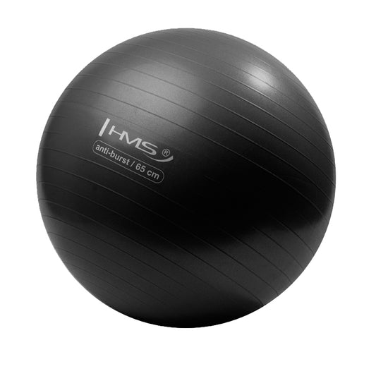 New 65cm black anti-burst piłka gimnastyczna YB02 Hms
