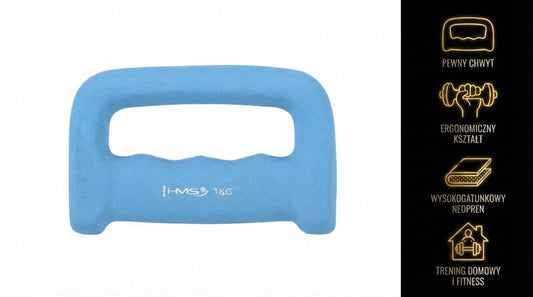 Kastet light blue ciężarek żeliwny pokryty neoprenem 1.0 kg CK10 Hms